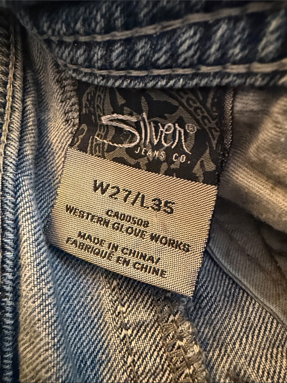 Silver Jeans Women's Distressed Blue Skinny Jeans - Picture 7 of 7